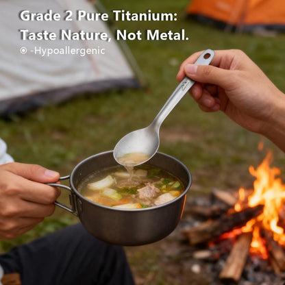 4 in 1 Titanium Camping Cutlery