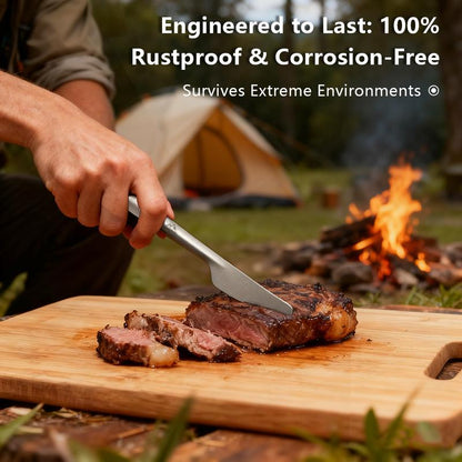 4 in 1 Titanium Camping Cutlery